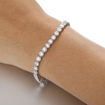 LUXURIANT DIAMOND - Lab Grown Diamant VS-EF SGL zertifiziert Armband ca. 19 cm 950 Platin ca. 10.00 ct