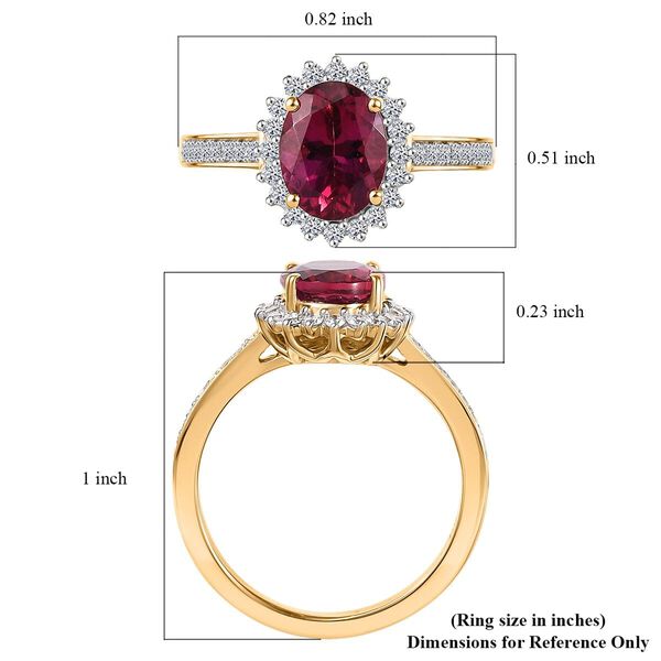 AAA Lab Grown Bixbit, Lab Grown Diamant Ring 417 Gold (Größe 20.00) ca. 2.81 ct image number 5