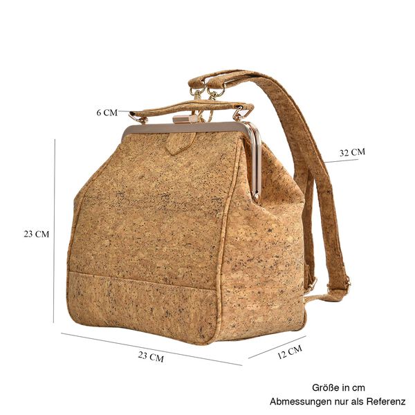 Rucksack aus Naturkork mit Schultergurt, Natur image number 6