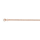 Italienische Funkelkette, ca. 50 cm, 925 Silber rosévergoldet ca. 4,22g