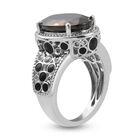 Elite Shungit Ring 925 Silber platiniert  ca. 3,63 ct image number 4