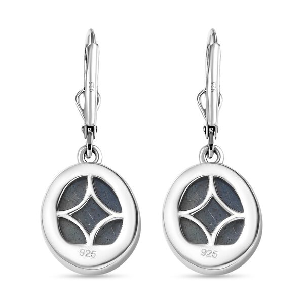 AAA Labradorit Ohrringe 925 Silber rhodiniert ca. 12,63 ct. image number 6