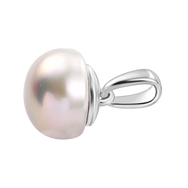 Weißer Süßwasser Perle Anhänger image number 4