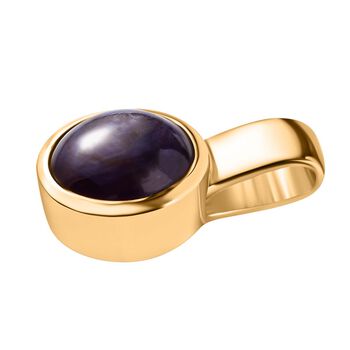 AA Sternrubin Anh&auml;nger, 925 Silber Gelbgold Vermeil ca. 4.66 ct