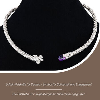 Royal Bali Kollektion- Afrikanische Amethyst-Halskette, 50 cm - 7 ct.