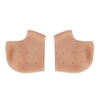 Komfortable Silikon-Fersensocken, Beige