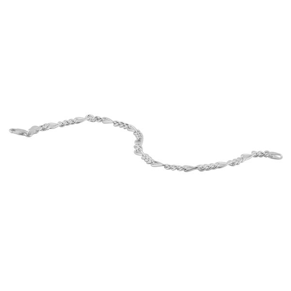 Italienische Figaro Armband ca. 19 cm 925 Silber image number 1