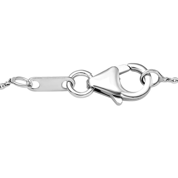 Pfau Triplett Quarz und nat&uuml;rlicher Chromdiopsid-Anh&auml;nger mit Kette, 925 Silber platiniert ca. 5,94 ct image number 6