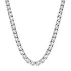D’joy Moissanit Halskette ca. 45 cm 925 Silber rhodiniert ca. 19.72 ct