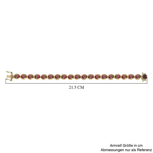 Wassermelonen Quarz Triplett und Multi-Edelstein-Armband image number 5