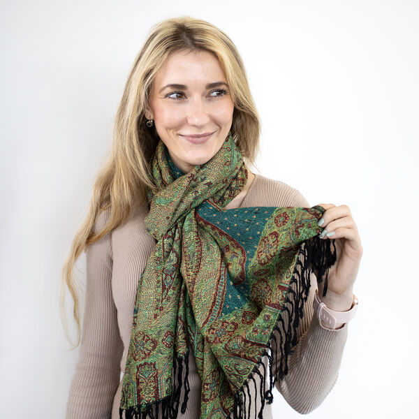 Paisley Schal in rot image number 2