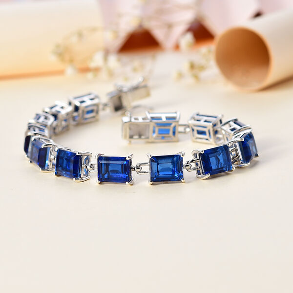 Ceylon Farbe Quarz Armband ca. 19 cm 925 Silber rhodiniert ca. 37,22 ct. image number 2