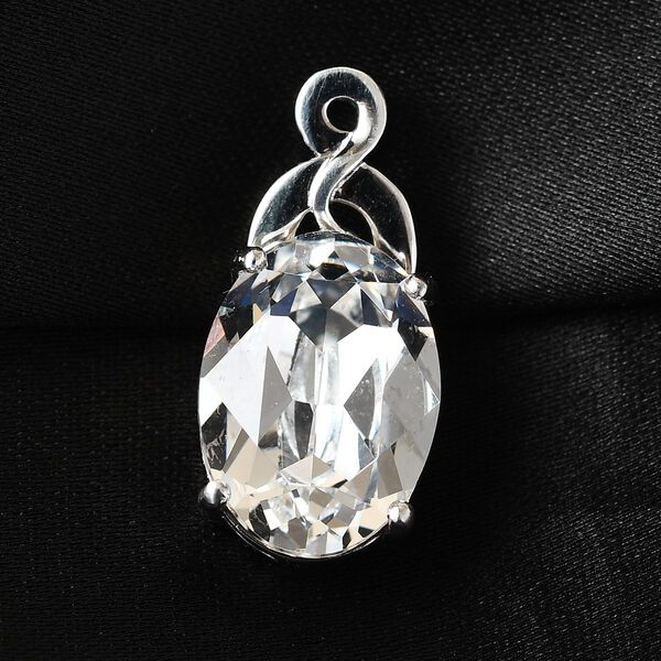 LUSTRO STELLA &ouml;sterreichischer, gelber Kristall-Anh&auml;nger - 5,35 ct.