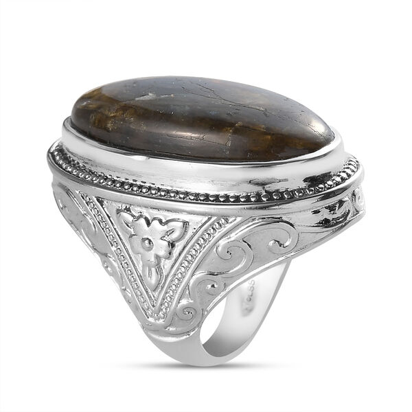 Labradorit Ring Edelstahl  ca. 28,11 ct image number 5