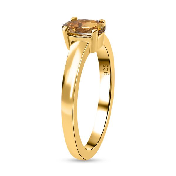 Natürlicher, goldener Tansanit-Ring - 0,85 ct. image number 5