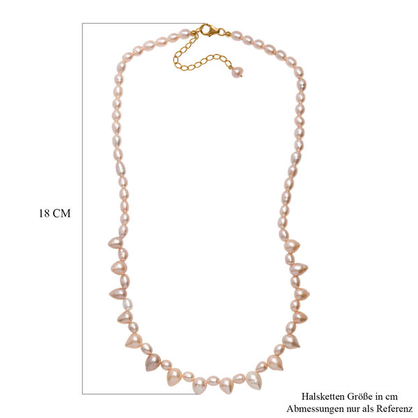 AA mehrfarbige Süßwasser Perle Halskette, 45+5 cm image number 6