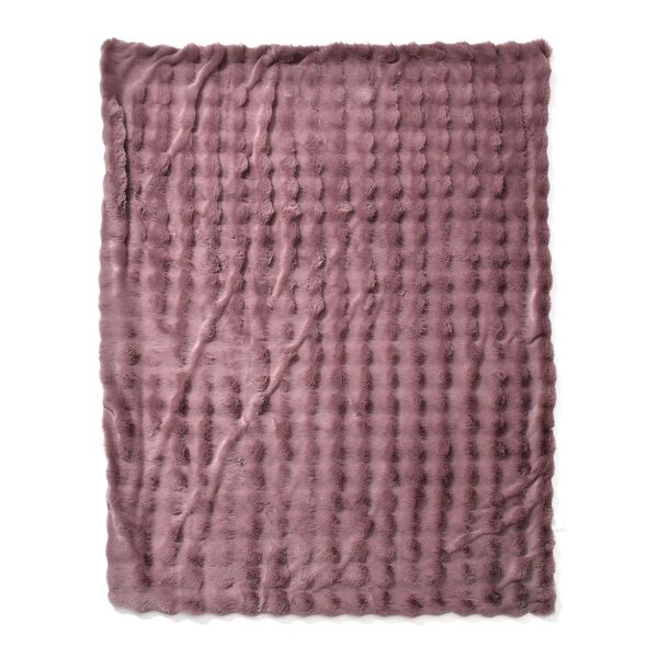 Serenity Night: Superweiche doppellagige Decke, luxuriöses Kunstfell mit Mikroplüschfutter, 150 x 200 cm, Rosenholz image number 10