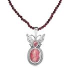 D joy AAA Rhodochrosit Schmuckset 925 Silber rhodiniert ca. 53.14 ct