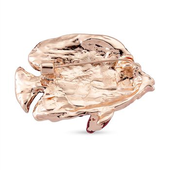 Mehrfarbiger Kristall Strau&szlig; Brosche, Rose