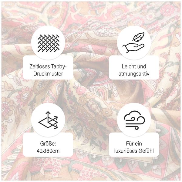 Luxuriöser Seiden-Schal, orange image number 5