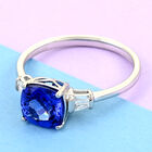 RHAPSODY - AAAA Tansanit und Diamant-Ring, VS E-F, 950 Platin  ca. 2,45 ct image number 1