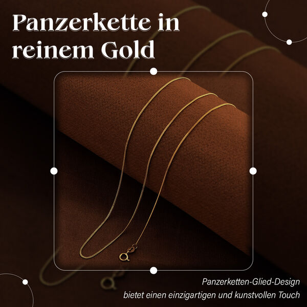 Panzerkette in 750 Gelbgold, 50cm image number 2