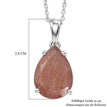 D'Joy AA Tansanischer Natronit Anh&auml;nger mit 45cm Kette - 8,88 ct.