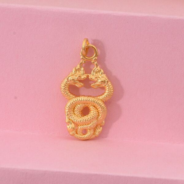 Drachen 1,21 Gramm Anh&auml;nger in 999 Gold image number 6