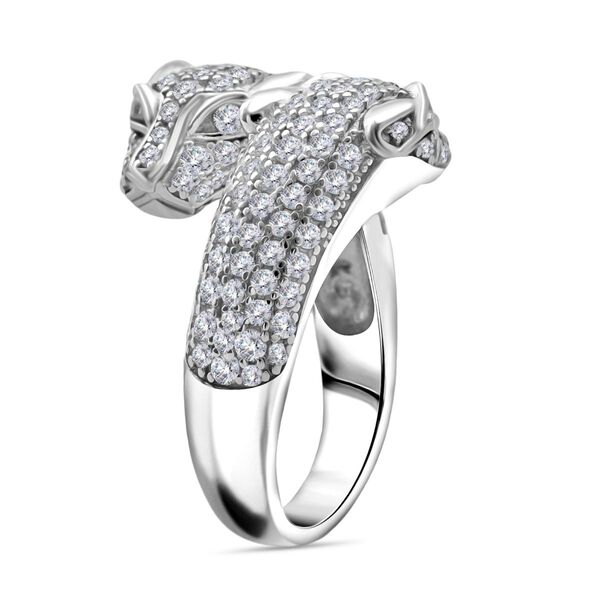 LUSTRO STELLA weißer Zirkonia Ring image number 4