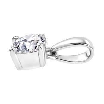 Moissanit Anh&auml;nger, 925 Silber rhodiniert - 0,46 ct.
