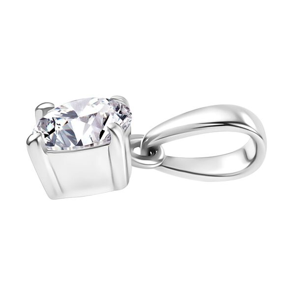 Moissanit Anh&auml;nger, 925 Silber rhodiniert - 0,46 ct. image number 3