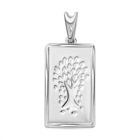 Barren-Anhänger, Lebensbaum-Muster, 925 Silber