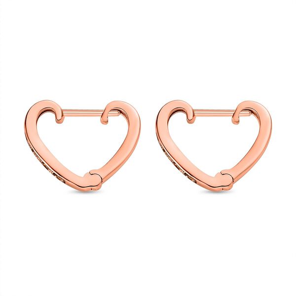 Nat&uuml;rliche Champagner Diamant-Ohrringe - 0,15 ct. image number 4