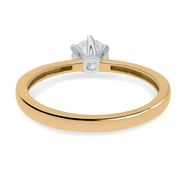 LUXORO IGI zertifizierter VS-GH Labor Diamant Ring in 585 Gelbgold - 0,50 ct. image number 9