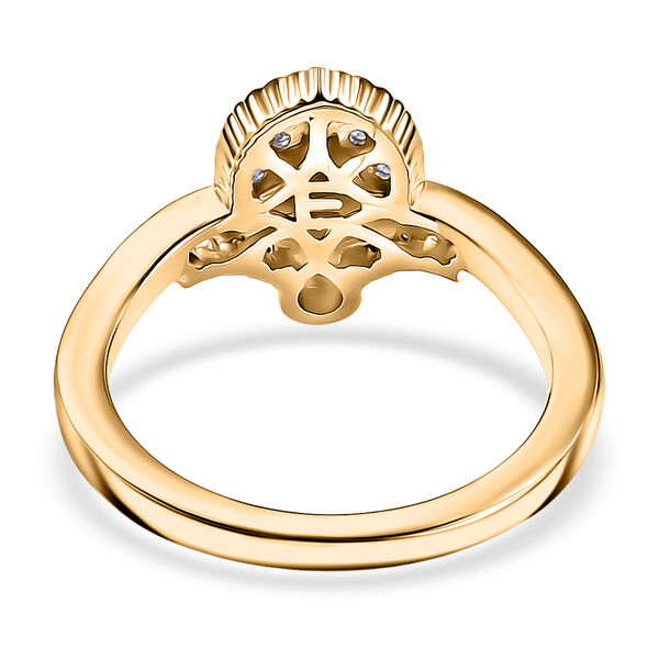 EVER TRUE S&uuml;&szlig;wasser Perle (4 mm), Wei&szlig;er Zirkon Ring Nickelfreies Messing (Gr&ouml;&szlig;e 21.00) image number 5