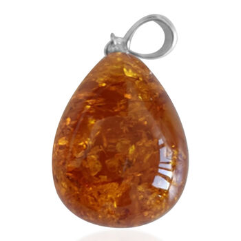 Nat&uuml;rlicher Baltischer Bernstein Anh&auml;nger, 925 Silber