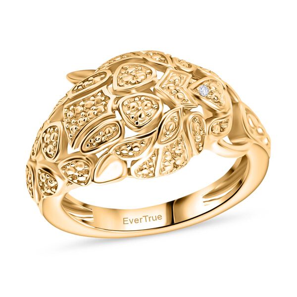 EverTrue Ring mit Zirkon-Akzenten in Goldton image number 3
