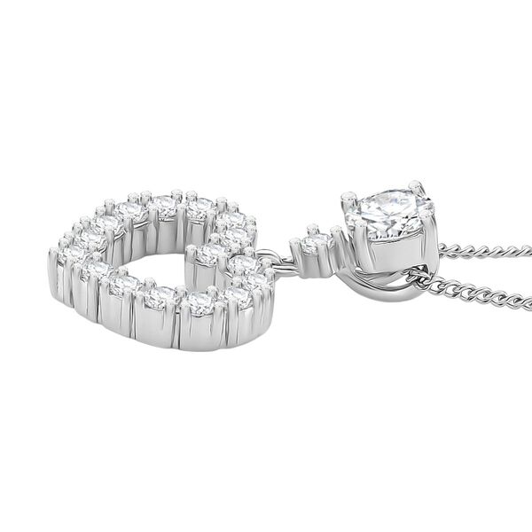 RADIANTA GRA zertifiziert Moissanit (D-VVS) Schmuckset ca. 45 cm 925 Silber rhodiniert ca. 1.05 ct image number 4