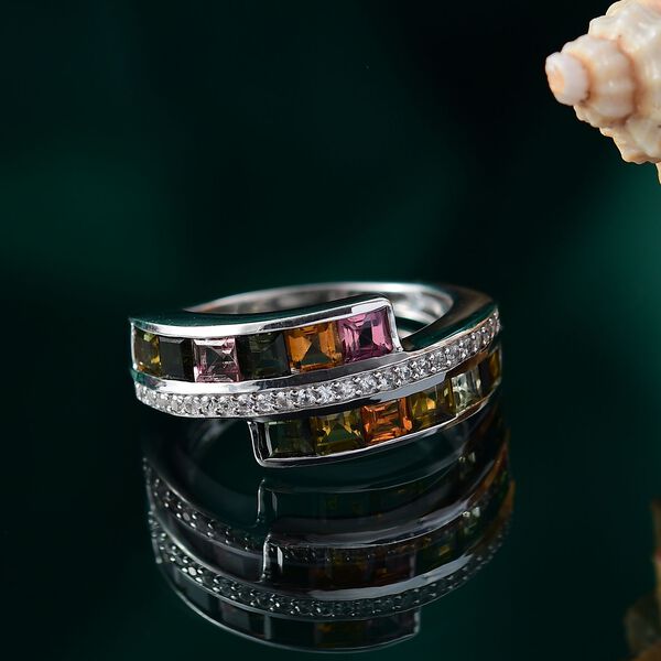 Multi-Turmalin und Zirkon Ring - 2,11 ct. image number 2