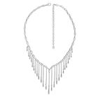 Lucy Q Drip Kollektion - Wasserfall Halskette, ca. 40-50 cm, 925 Silber rhodiniert, ca. 35,50g