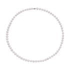 Weiße Süßwasser Perlen Halskette, 60 cm - 246 ct. image number 0