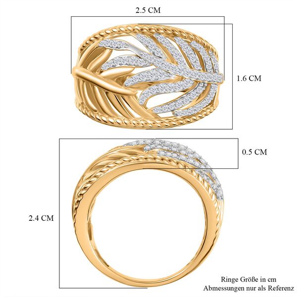 J Francis gefertigt mit SWAROVSKI- Zweifarbiger Swarovski Zirkonia-Ring image number 7