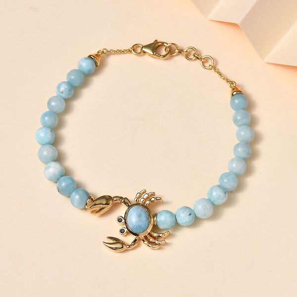 GP Creature Couture Kollektion-Larimar, schwarzes Spinell  und Kanchanaburi blaues Saphir-Armband, 18 cm - 28,07 ct. image number 2