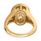Ouro Verde-Quarz Ring, 925 Silber vergoldet, (Größe 17.00) ca. 3.26 ct image number 5