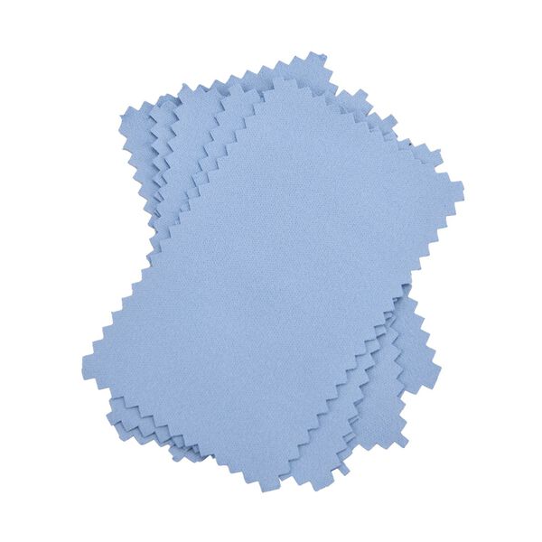 3-schichtige Schmuckbox aus Samt mit 5 Silberputztüchern in Blau, 24,5x17x11,5cm image number 7