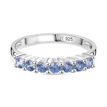 J Francis gefertigt mit SWAROVSKI Blauer Swarovski Zirkonia Ring 925 Silber (Gr&ouml;&szlig;e 17.00)