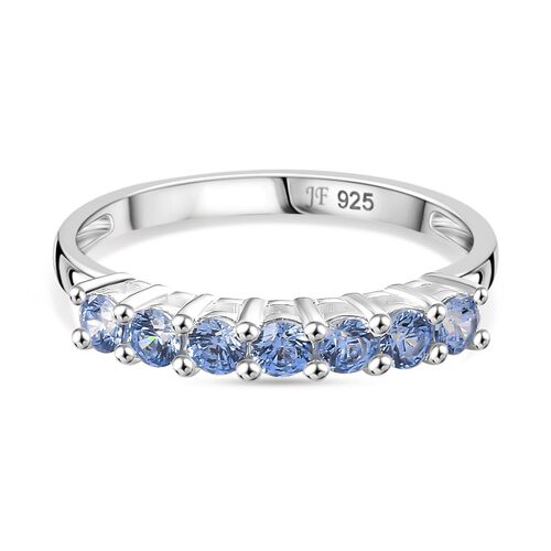 J Francis gefertigt mit SWAROVSKI- Blauer Swarovski Zirkonia Ring image number 0