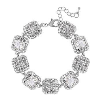 Wei&szlig;er Kristall Schmuckset