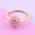 ILIANA AAA rosa Saphir und Diamant-Ring, SI G-H, 750 Roségold  ca. 1,25 ct image number 1