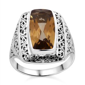 Royal bali - Citrin Ring, 925 Silber (Größe 16.00) ca. 7.93 ct